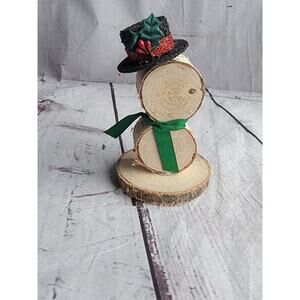 rustic wooden snowman handmade winter decor Countrycore Farmhouse